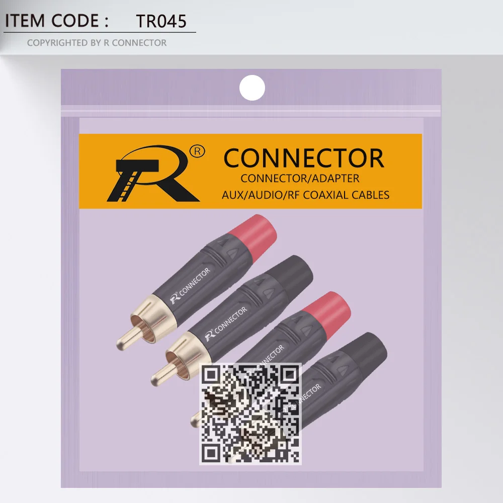 Разъем RCA позолоченный 100 шт./лот штекер проводной разъем профессиональный