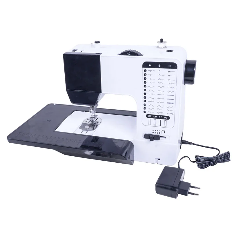 9 Вт бытовая швейная машина с расширительным столом 12 стежков Блокировка глаз