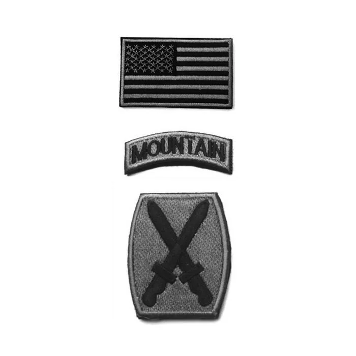 Эполета на плечо с вышивкой армия США нашивки надписью Tenth Mountain Division Военные