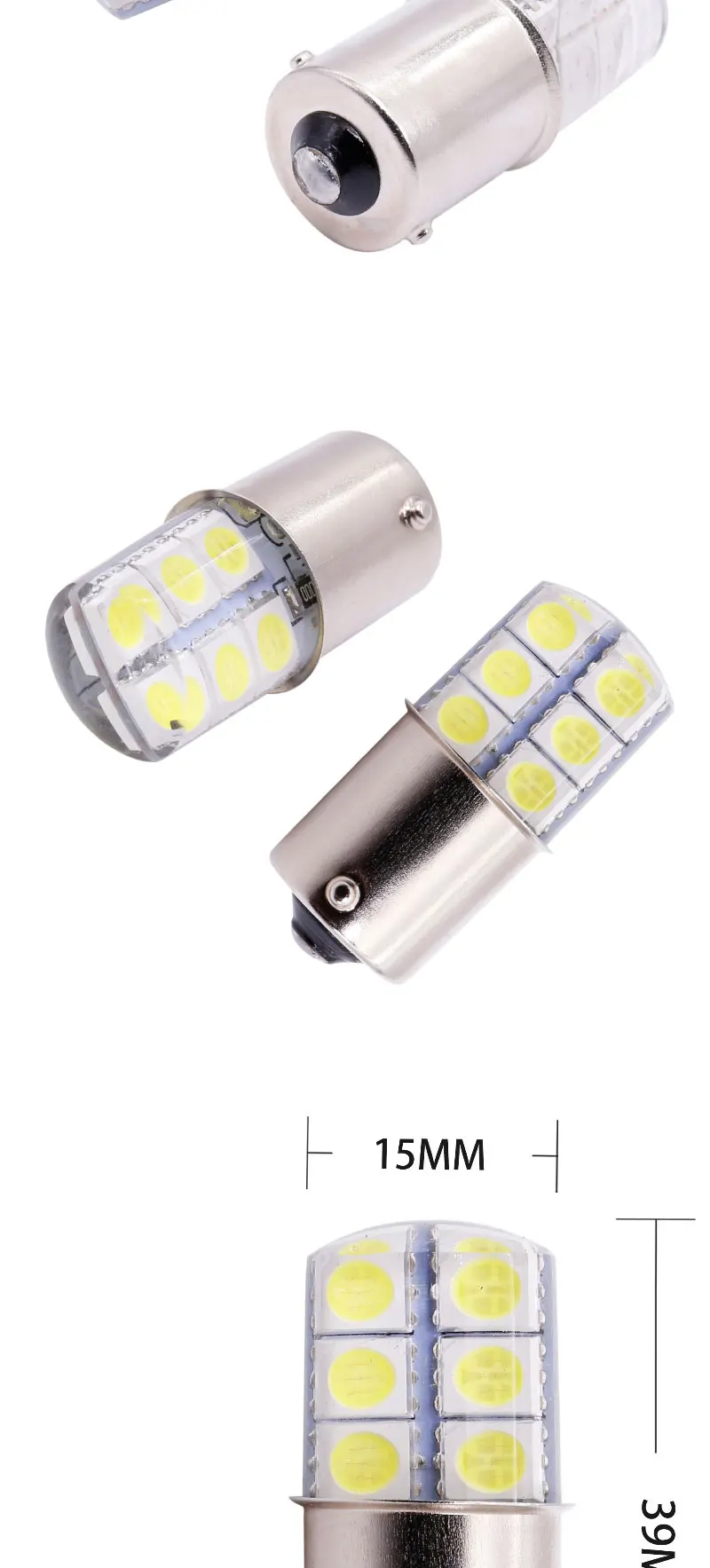 1 шт. S25 1156 BA15S p21w 1157LED белый светильник s 5050 12SMD силикагель DC12V Автомобильный задний Задний стояночный светильник стоп-сигнал лампа