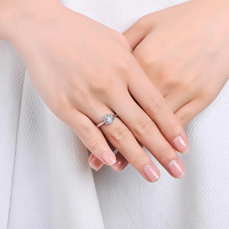 Кольцо из чистого золота ADE с натуральными бриллиантами 18 К модное классическое