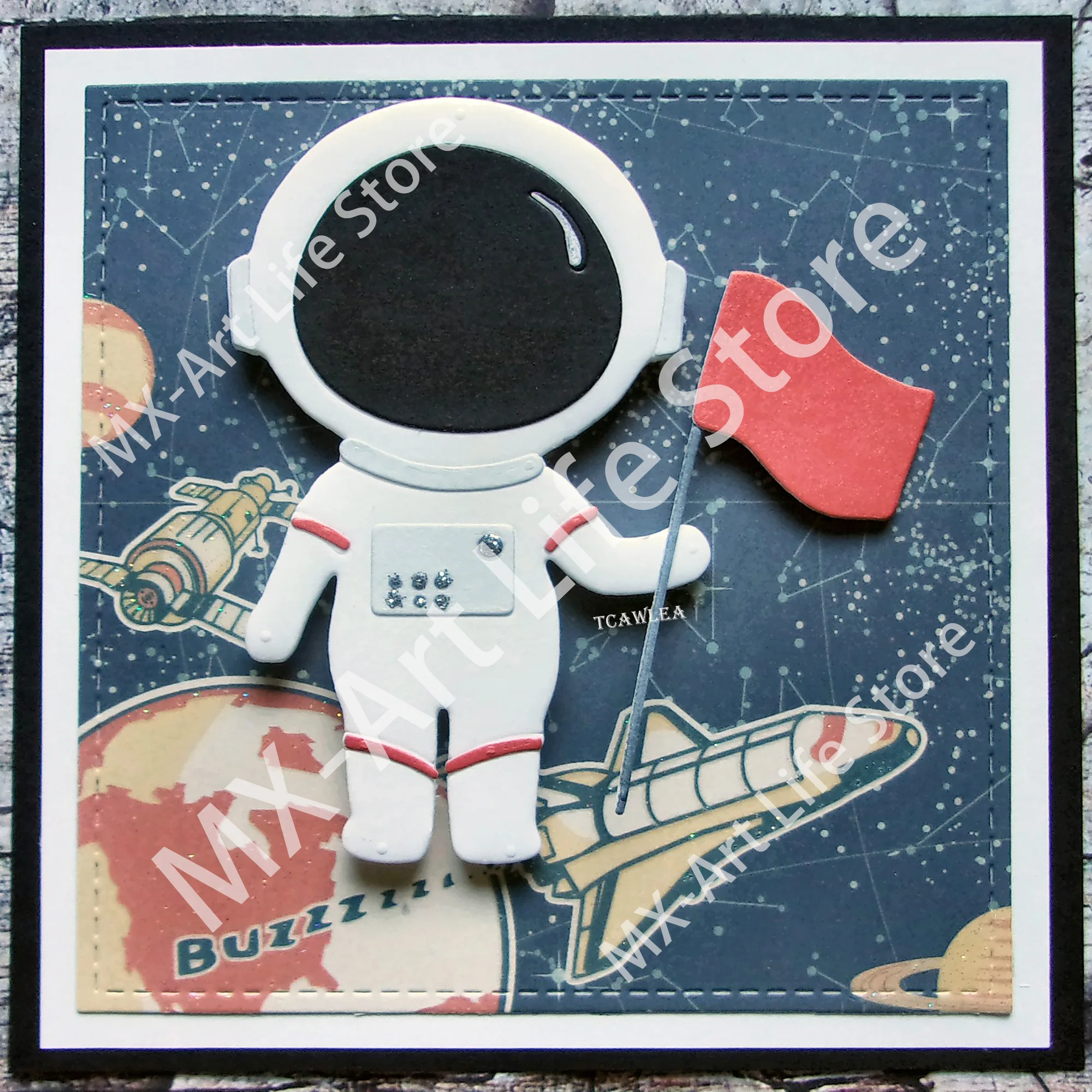 Металлические Вырубные штампы с астронавтами для мальчиков и фотографий