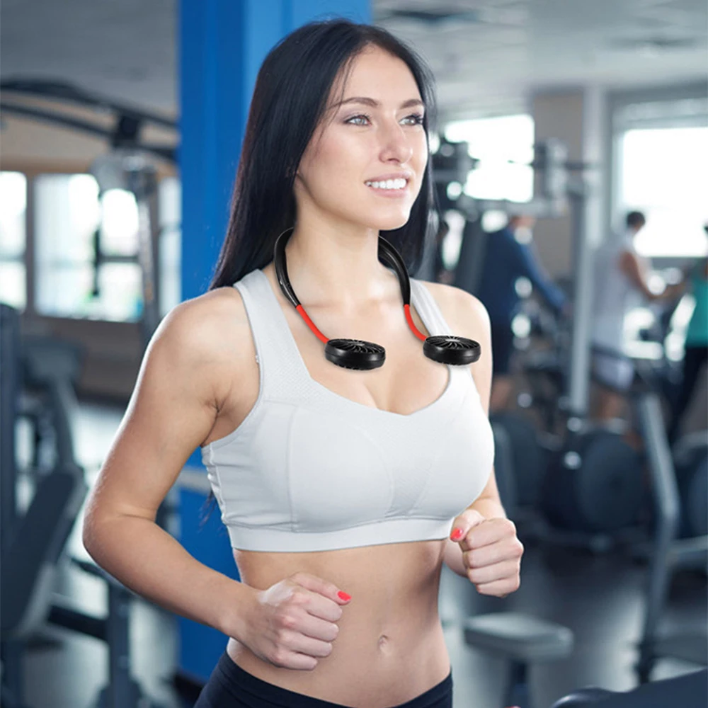 

Office lazy sports portable mini folding usb custom student outdoor small electric fan 18650 battery Head-mounted fan