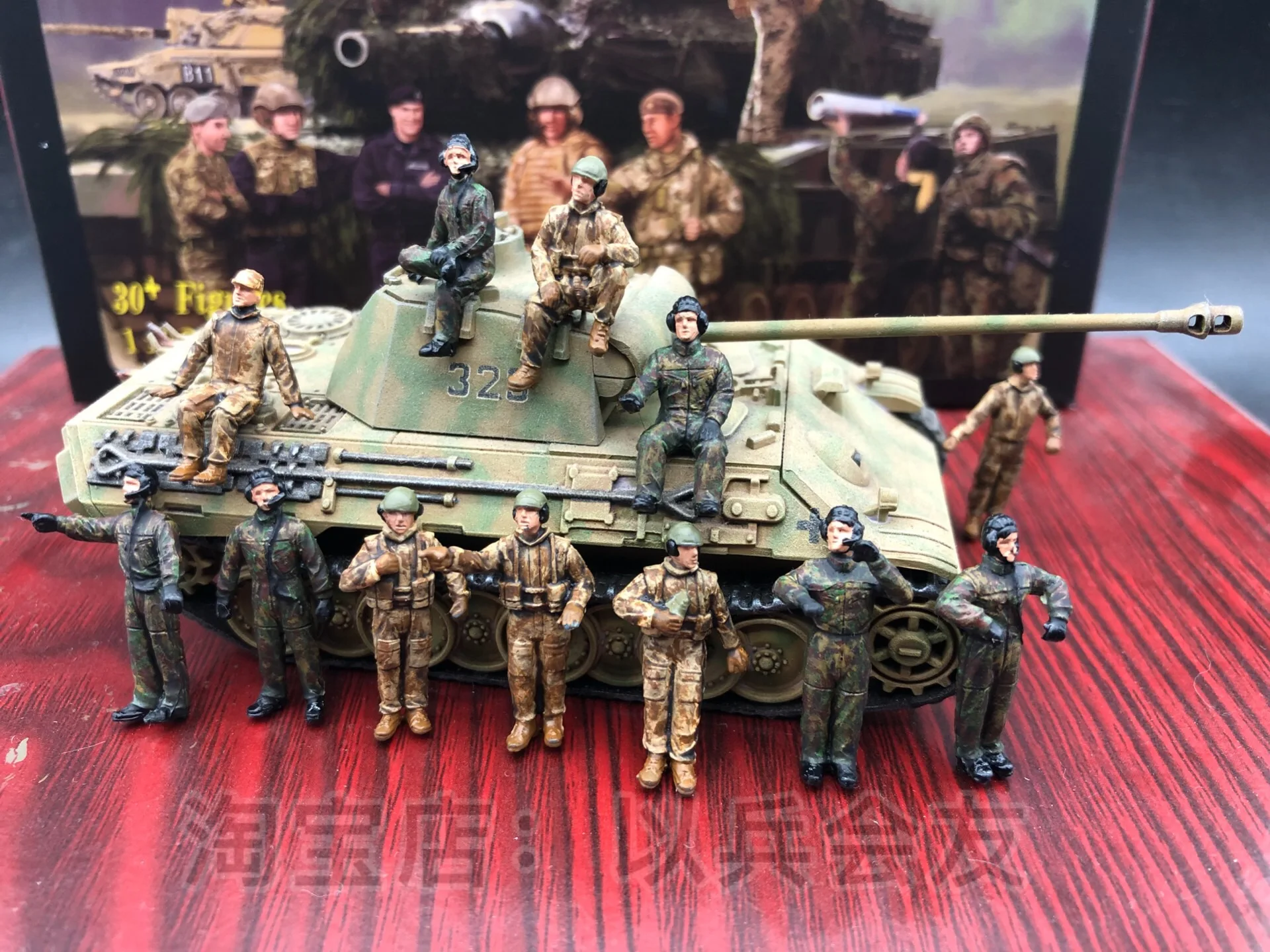 

1/72 Scale Resin Color Painting Finished Product Soldier Model Modern West German Israeli Tank Soldier Model