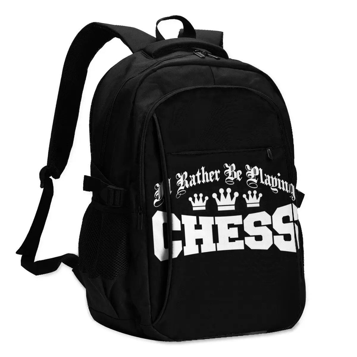 

Chess Backpacks Camping Unisex Soft Backpack Aesthetic Charging USB Bags