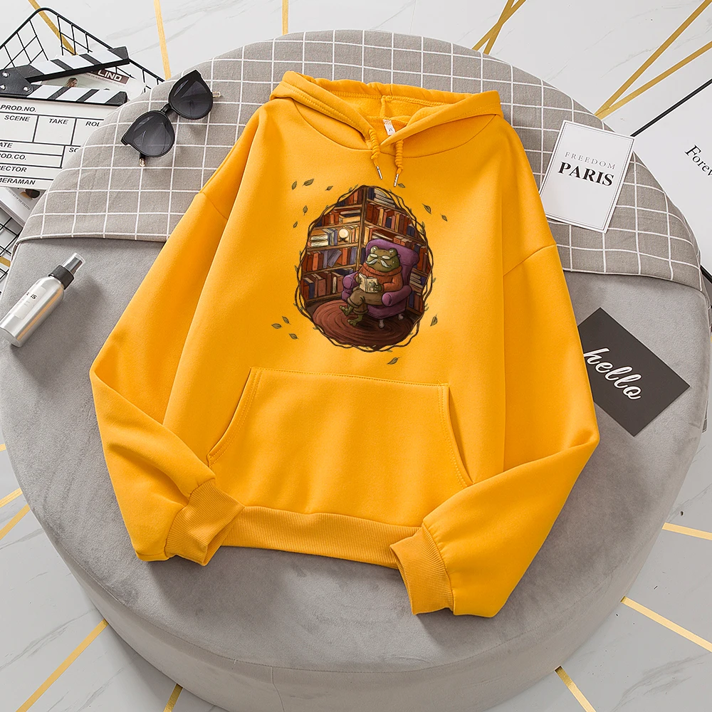 

Свитшот женский с длинным рукавом и принтом в виде лягушки