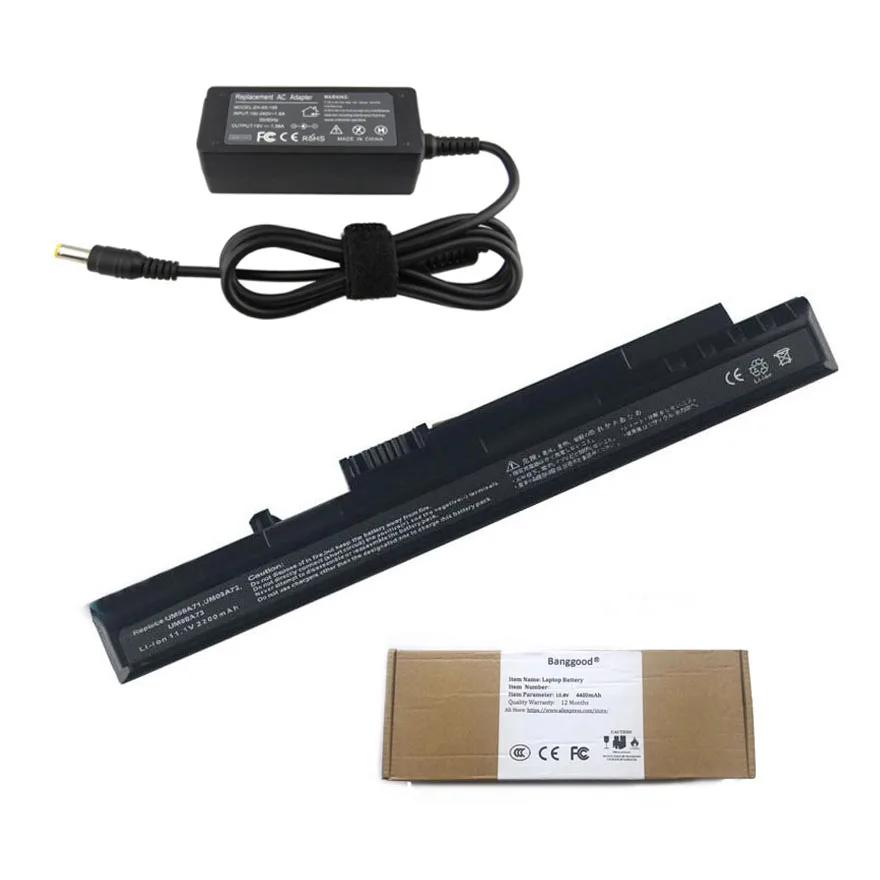 2200 мА/ч UM08A71 UM08A72 UM08A73 ноутбук Батарея + 19V 1.58A Зарядное устройство для ноутбука Acer