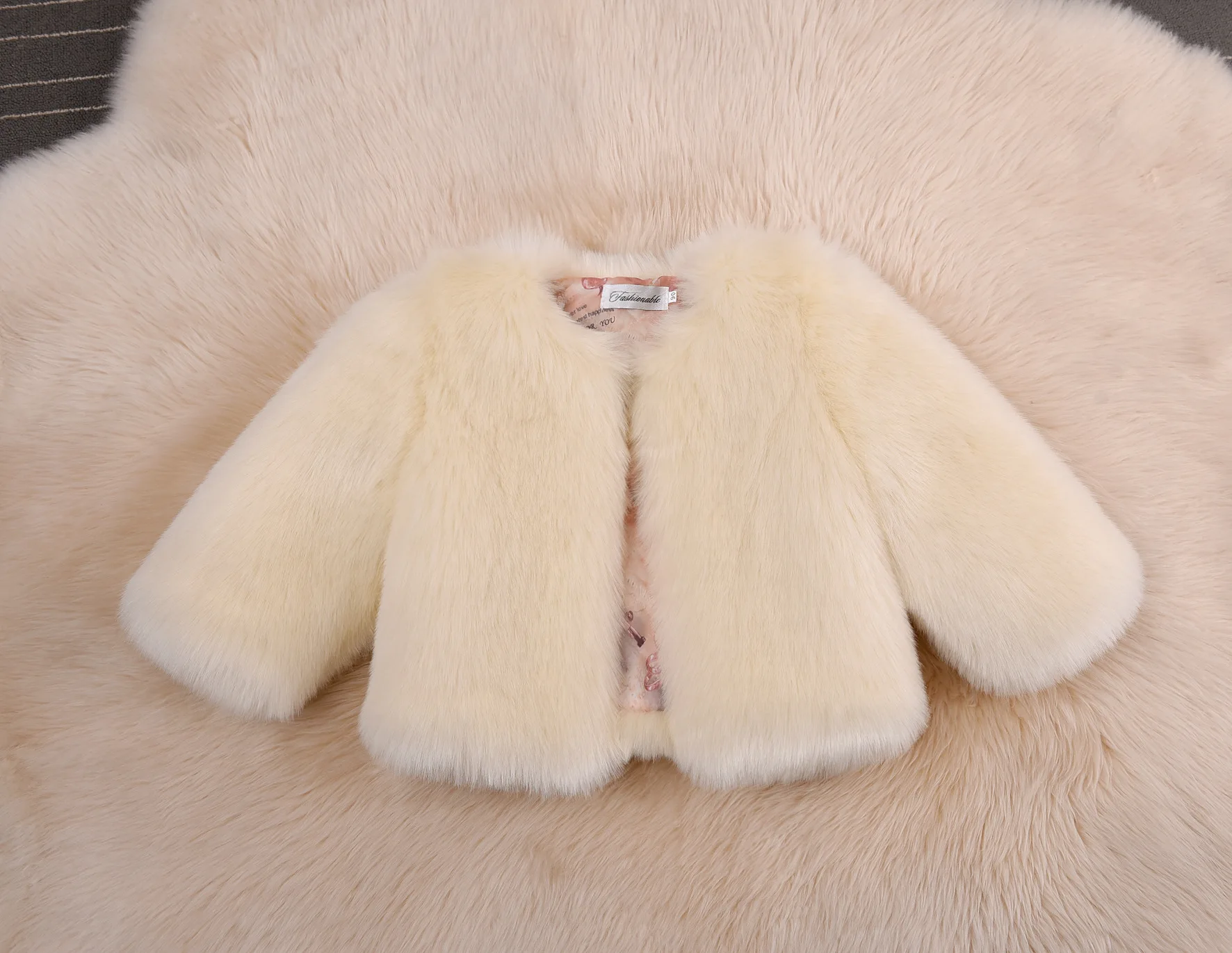 Новинка меховой жилет для девочек плотная зимняя одежда маленьких детский