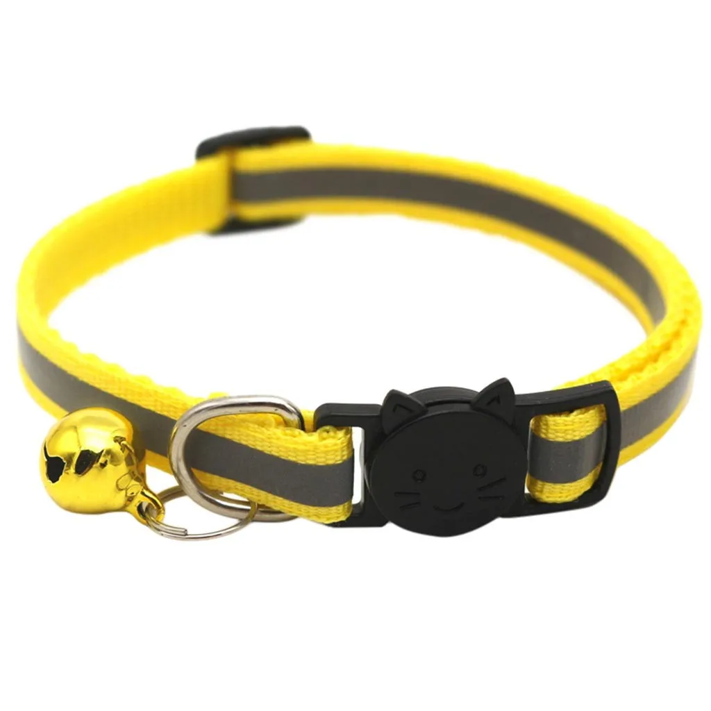 6 шт. Светоотражающий ошейник безопасности для кошек быстросъемные ошейники