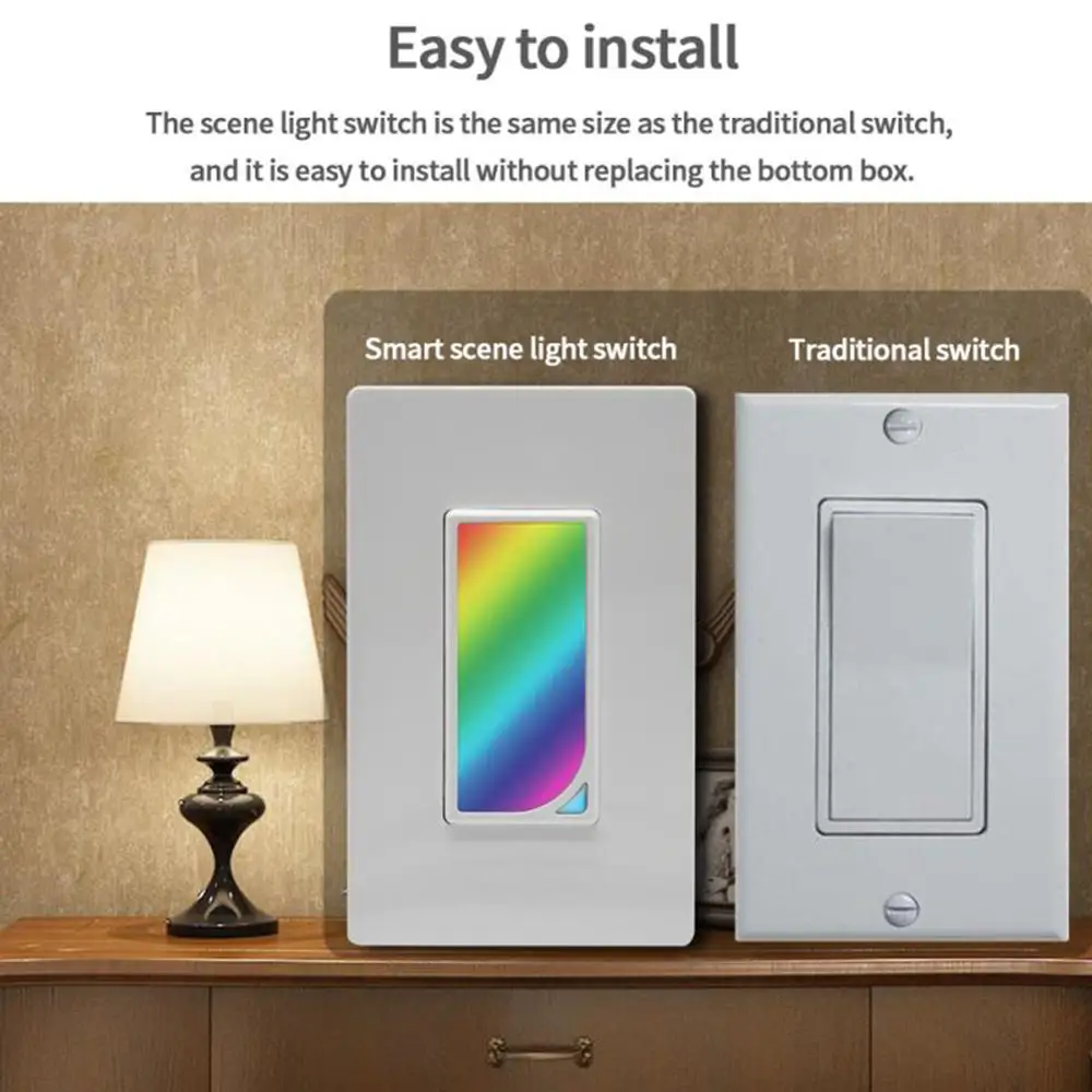 Светильник сцена Wifi умный выключатель с Поддержкой Smart Life Tuya Google Home Alexa светильник