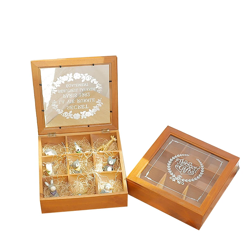 

Home Storage Organization Wooden Box for Tea Tea boxes Organizer Candy Boxes Container for Food Wood Box
