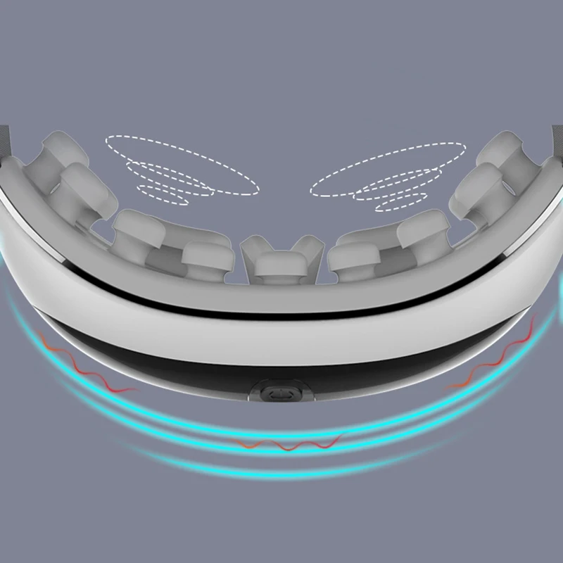 

Eye Massager 4D Smart Airbag Vibration Eye Care Instrument Electric Eye Massage Glasses Fatigue Pouch & Wrinkle