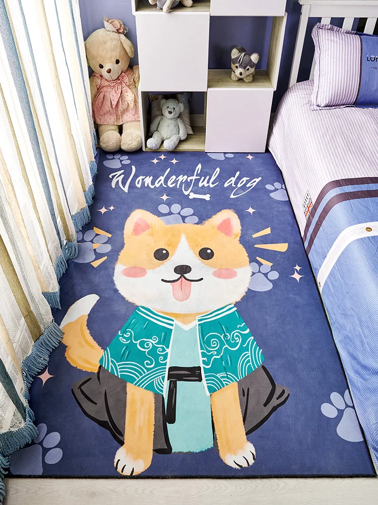 

Children's Room Carpet Cartoon Bedroom Girl Full Shop Room Coffee Table Bedside Carpet Living Room Home Baby Crawling Mat