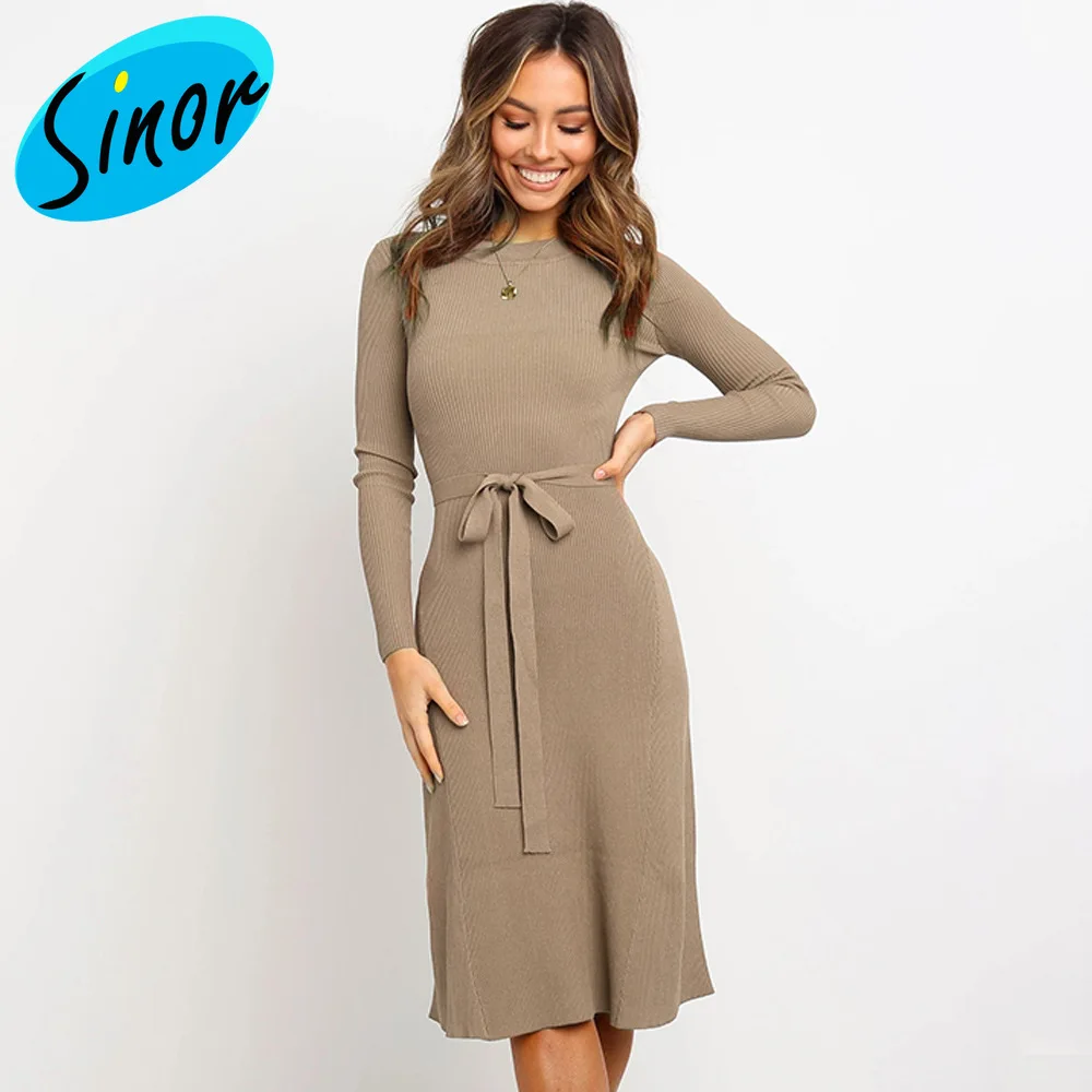 Женское трикотажное платье Осень-зима 2020 | Женская одежда