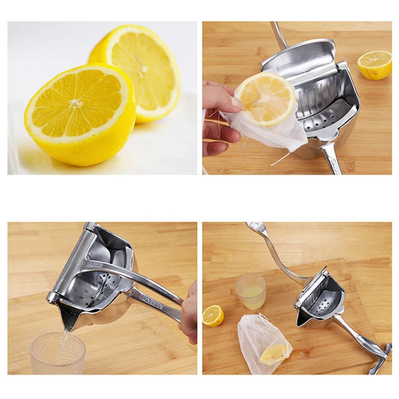 

1PCS Aluminum Alloy Manual Juice Squeezer Hand Pressure Juicer Pomegranate Orange Lemon Sugar Cane Juice Kitchen Bar Fruit Tool
