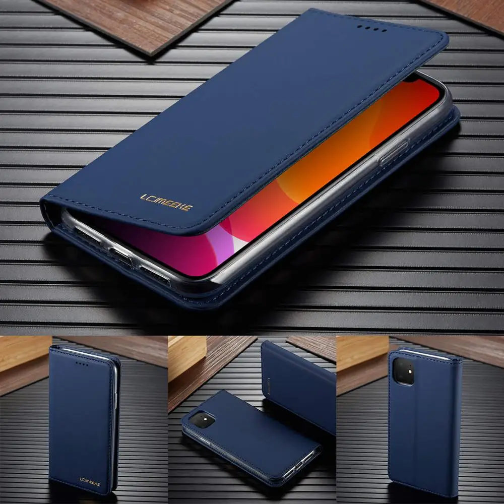 Кожаный чехол книжка для телефона iPhone 11 Pro MAX XSMAX XR XS X кошелек с отделением карт