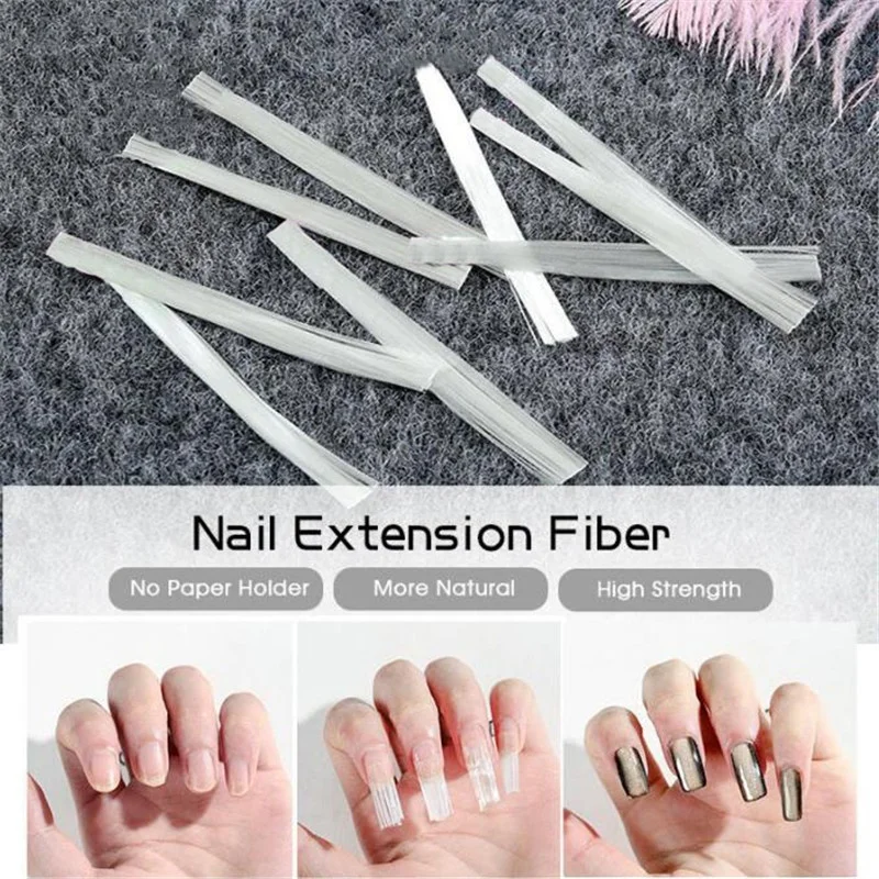 10/20/50 шт волокна Стекло наращивание ногтей Стекло Fibernails волокна для ногтей шелковые Расширение Комплект накладные акриловые ногти Советы Форма для ногтей салон