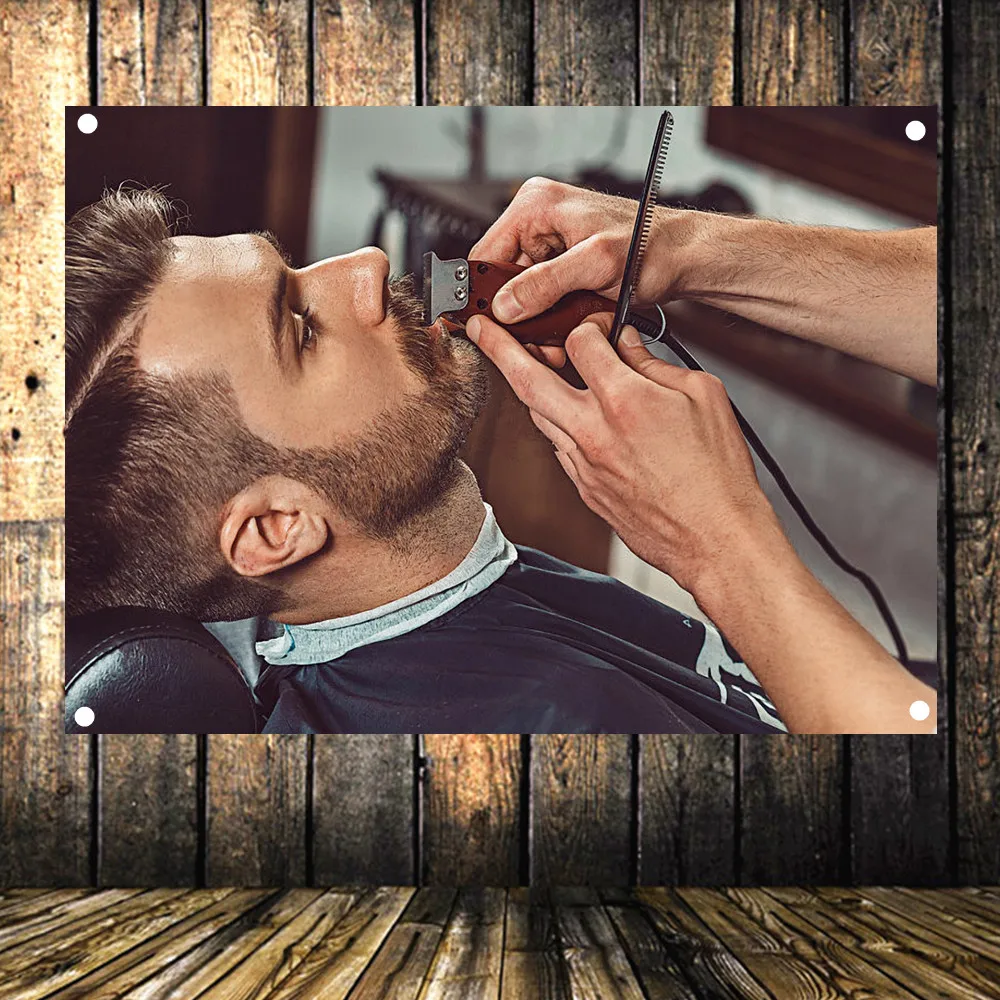 Новая прическа! Постер для парикмахерской украшение 96x144 см | Дом и сад