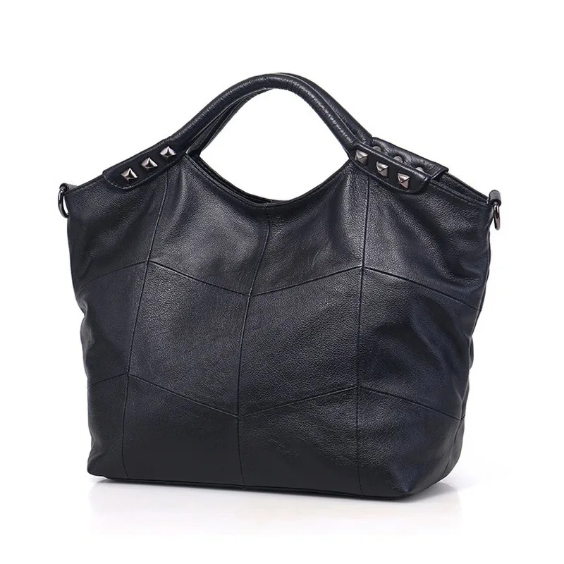 

Bag for Women New Product Trendy Style Messenger Bag Leather All-Match Simplicity Shoulder Handbag Rivet Large Bag Handbag Bag