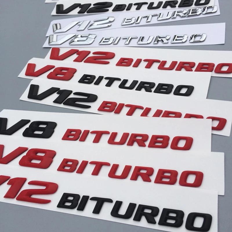 3D буквы для Mercedes Benz E63 C63 S63 GLE63 GLC63 GLS63 CLS63 AMG Fender V12 BITURBO V8BITURBO эмблемы значки эмблема