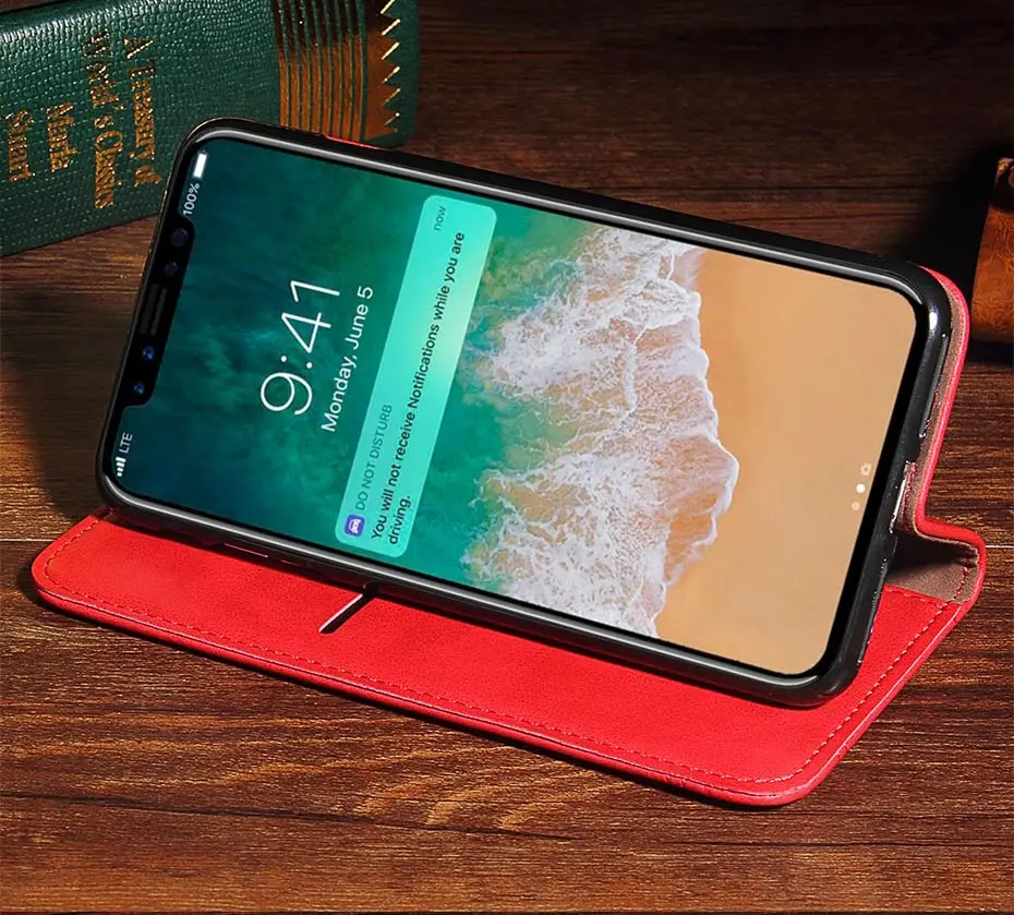 Элегантный деловой чехол для iPhone 5 5S SE 6, 7, 8 Plus, чехол в стиле ретро из искусственной кожи, флип-чехол-бумажник для iPhone X, XR, 11 Pro, XS Max, чехол