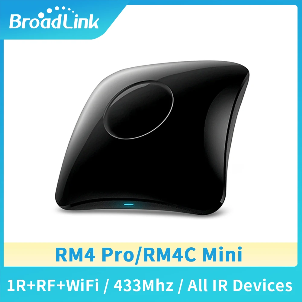 

Универсальный Интеллектуальный пульт дистанционного управления Broadlink RM4 Pro Rm4c Mini WiFi + IR + RF, автоматизация умного дома, работает с google Alex, 2020