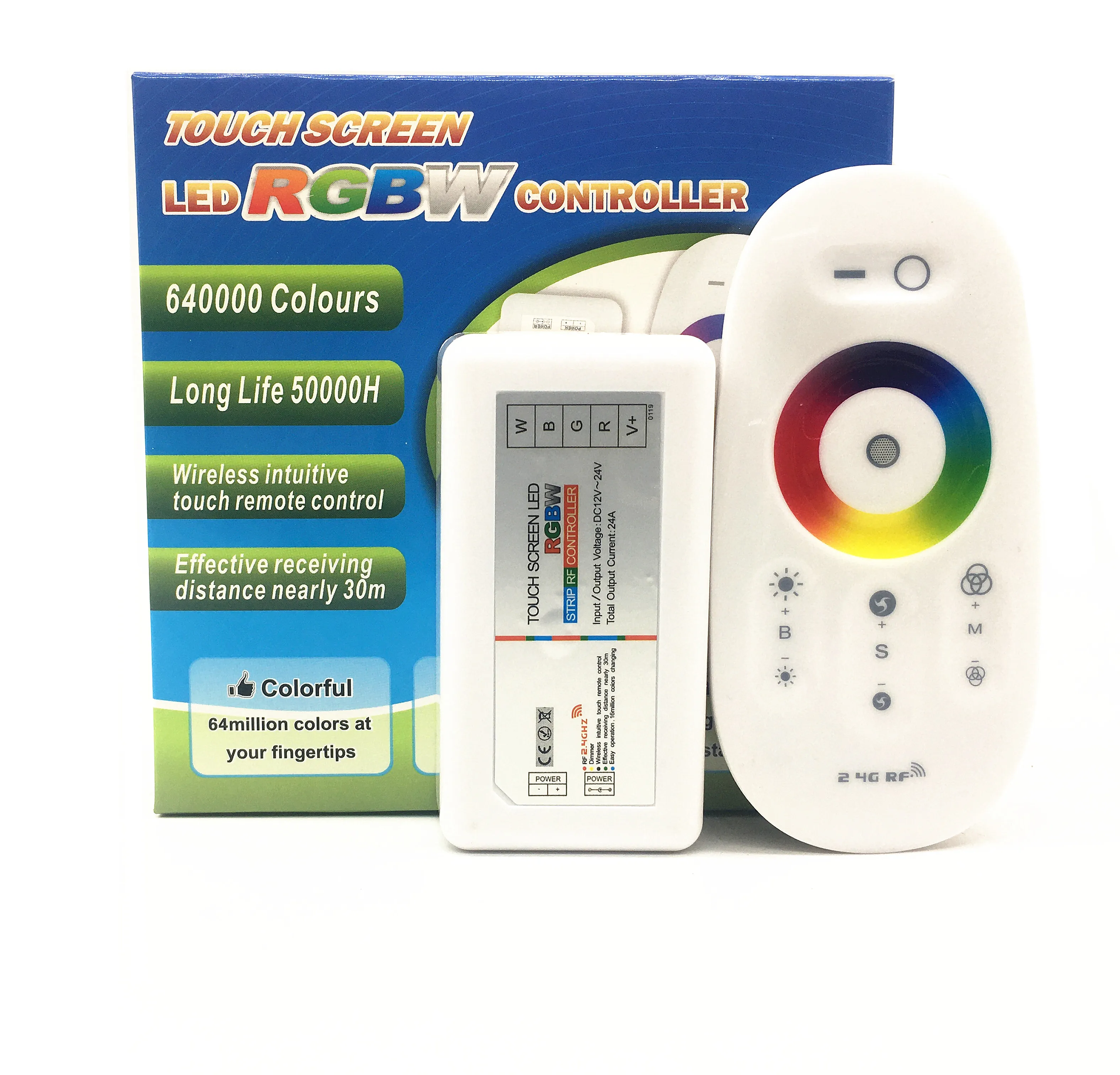 Светодиодный контроллер RGB RGBW с сенсорным экраном 2 4G беспроводной DC12V 24V