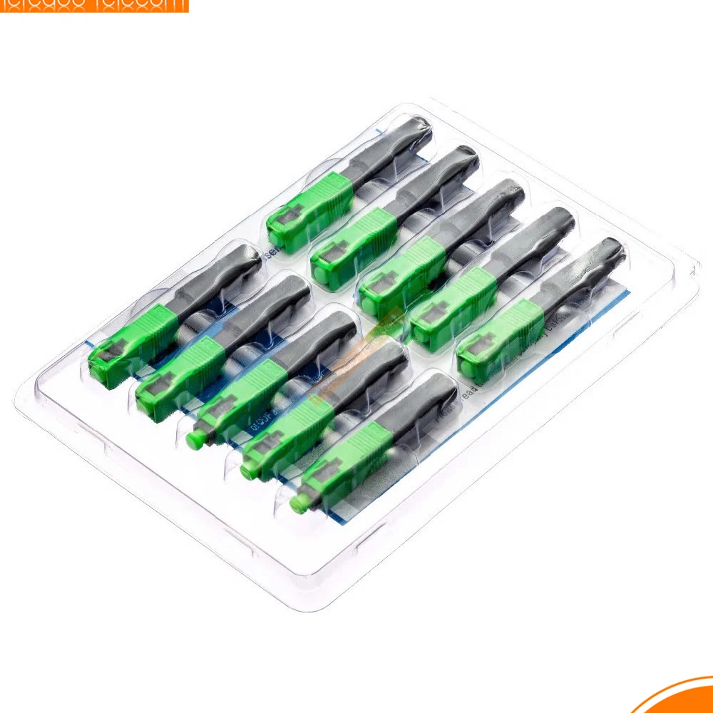 FTTH SC APC Optical Fiber Cable Quick Connector Fast Cold Connection Adapter for CATV Network