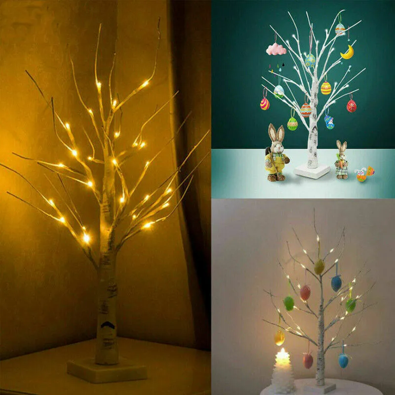 

Led Birch Light Tree Easter Eggs Hanging Ornament Tree Happy Easter Decor Event Party Supplies Easter Decorations For Home Table