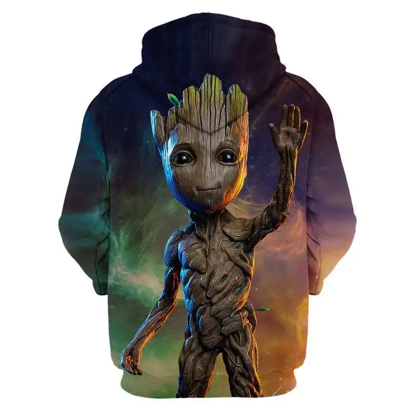 

2021 Guardians Of The Galaxy Groot Men Hoodies Sweatshirts 3D Printed Funny Hip Hop Hoody Casual Streetwear Off White Hooded