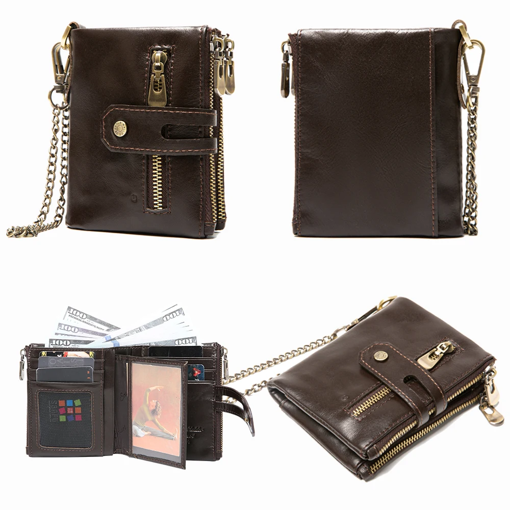 Умный кошелек с Bluetooth и бесплатной гравировкой мужской из 100% натуральной кожи для