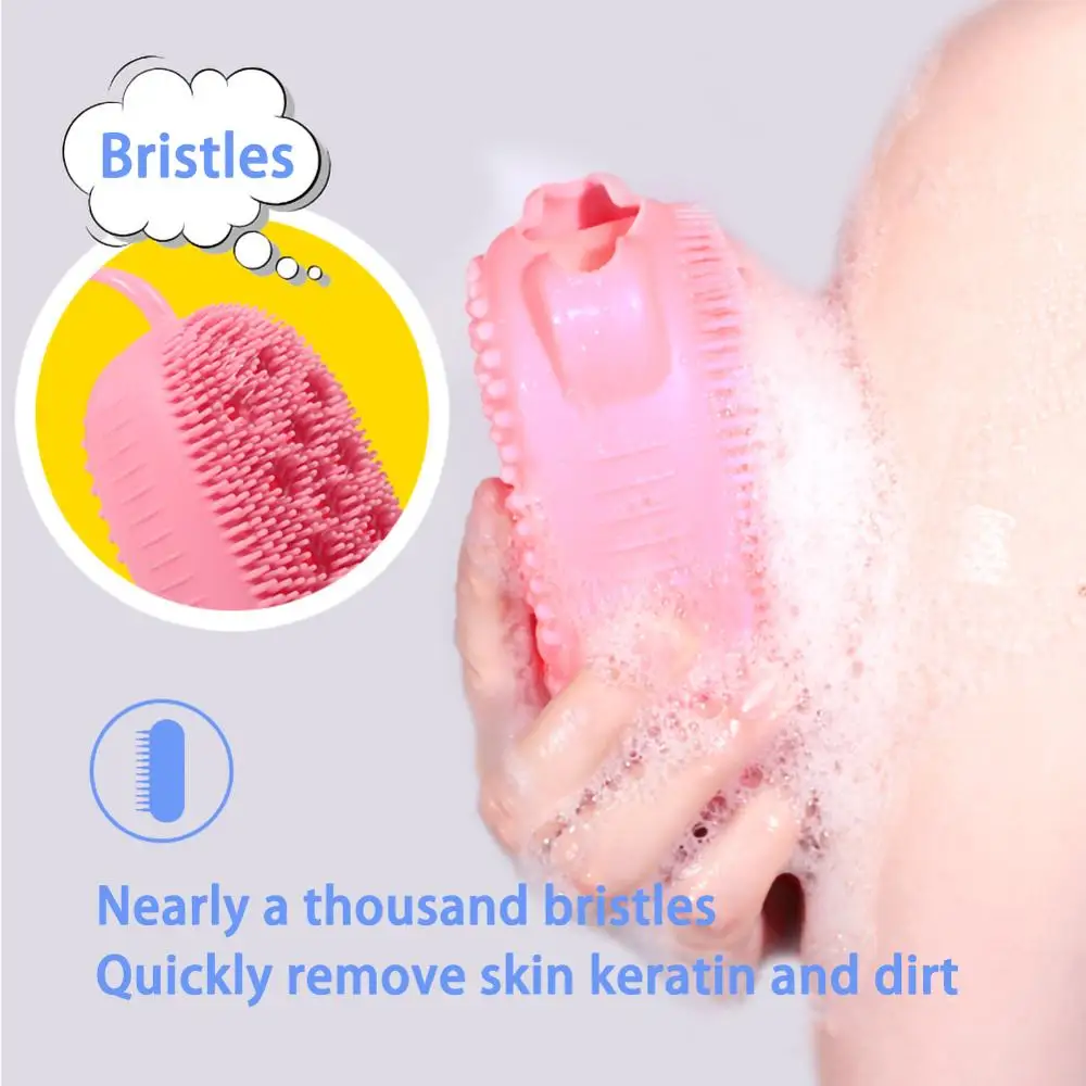 

Silicone Cleansing Double-sided brush Washing Pad Soft Deep Cleaning Bubble Bath Brush Scrubbing Artifact Massage Bath Brush