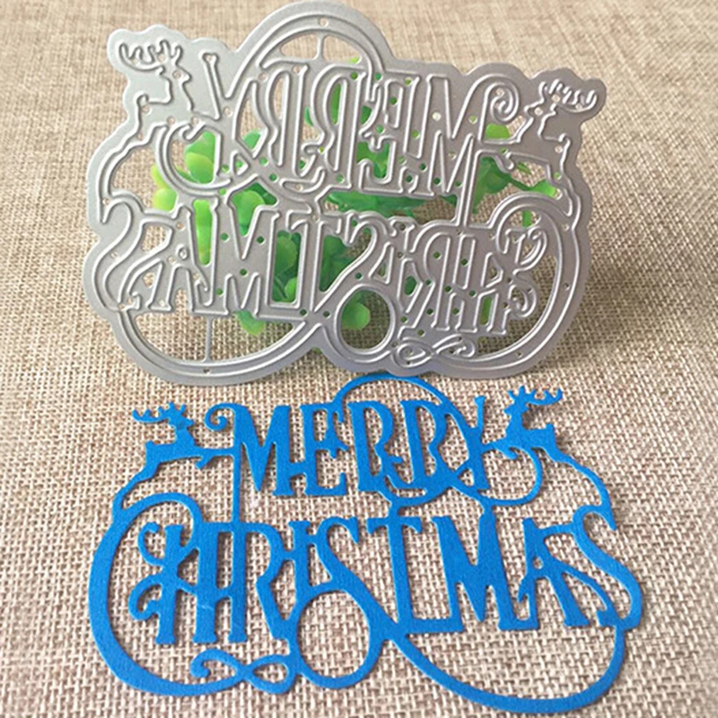 Счастливого Рождества шаблонный тег баннеры Нож Форма из углеродистой стали