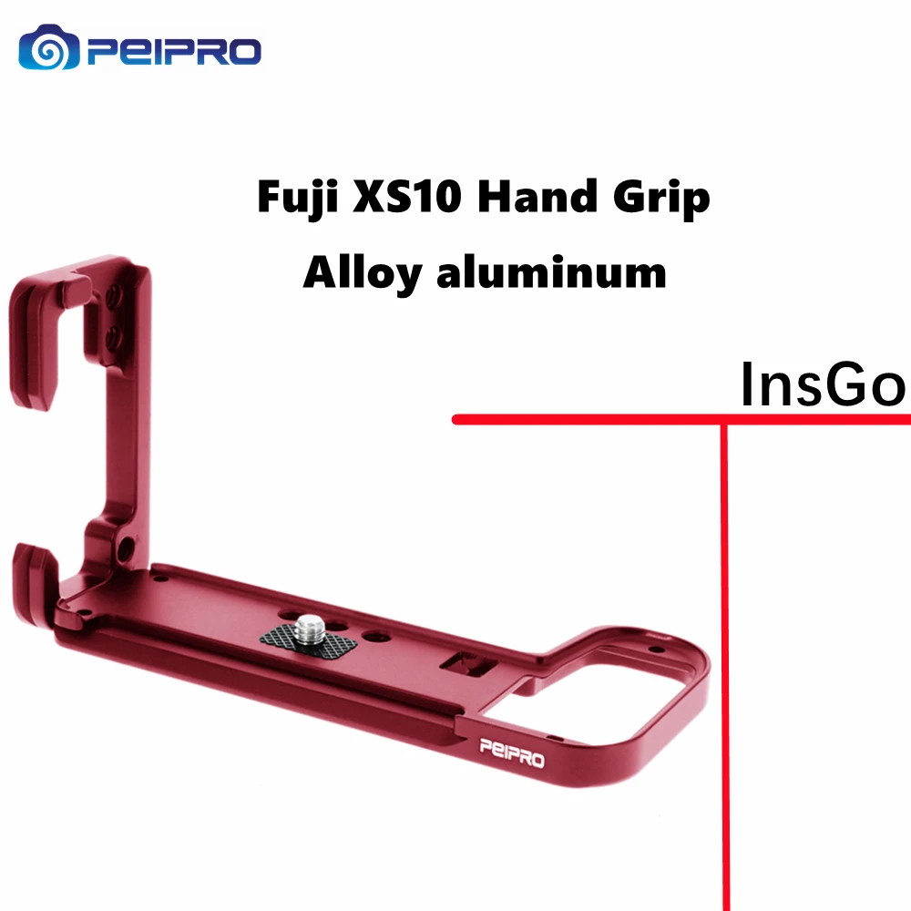 

PEIPRO X-S10 Hand Grip Aviation Alloy Aluminum Quick Release L-plate Bracket Camera Hand Grip for Fuji XS10 Camera