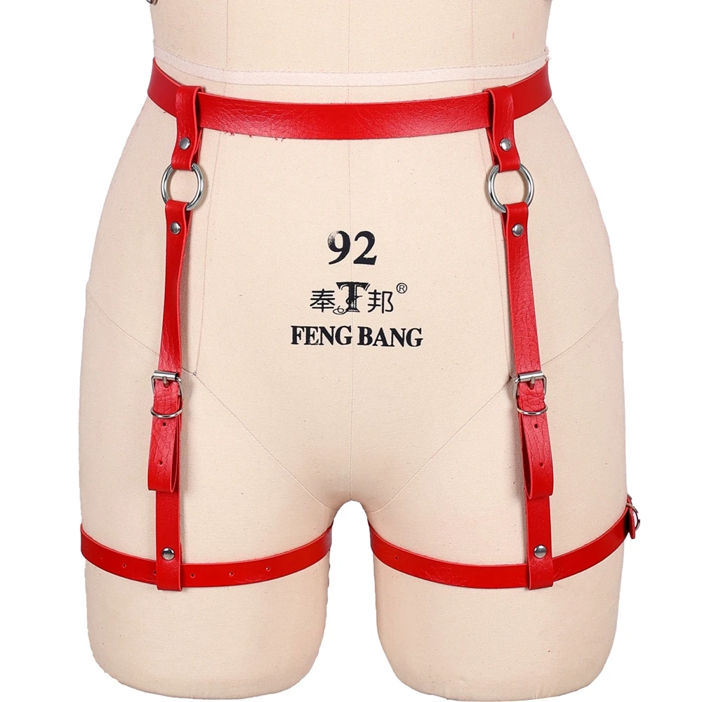 Женский ремень в готическом стиле регулируемый из искусственной кожи | Женская