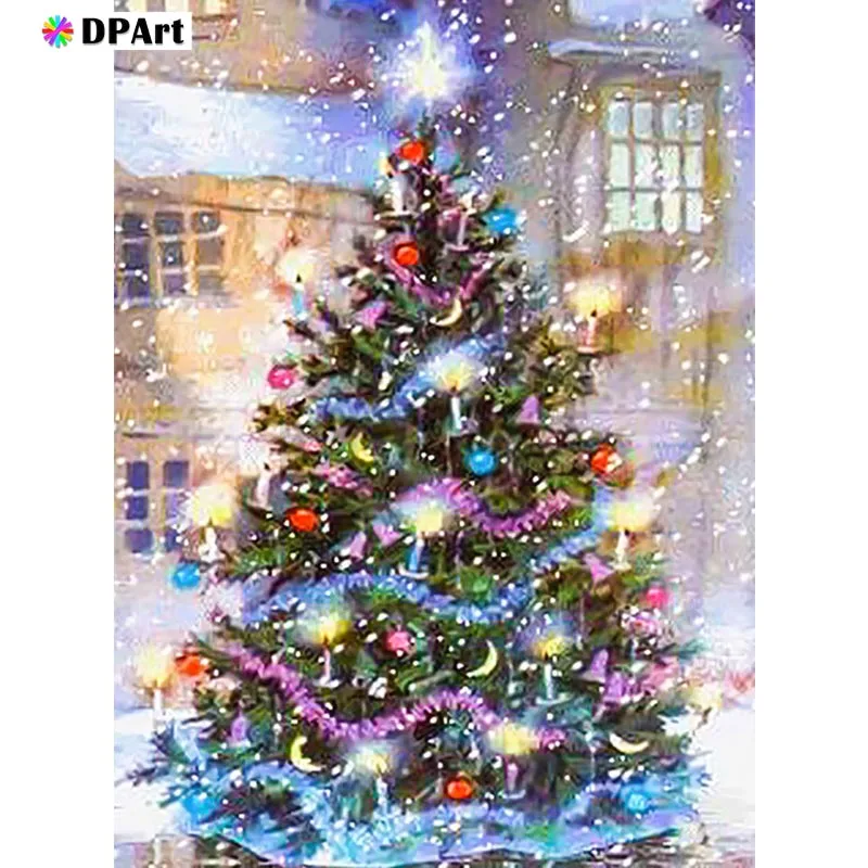 Diamond Painting Full Square/ Christmas Tree Gift Drill 5D Daimond Embroidery Cross Stitch Kit Rhinestone T051 | Дом и сад