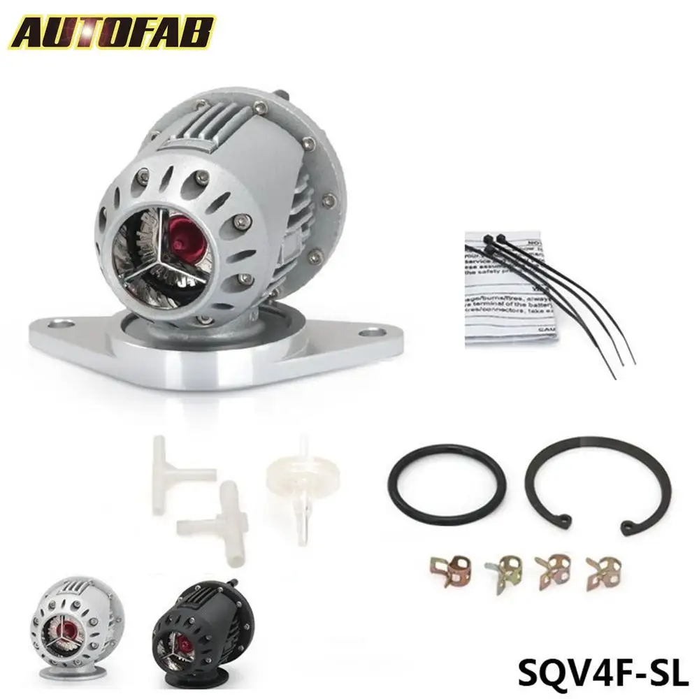 Выдувный клапан SQV4 для Subaru special Flang (серебристый/черный реплицированный) AF SQV4F|blow