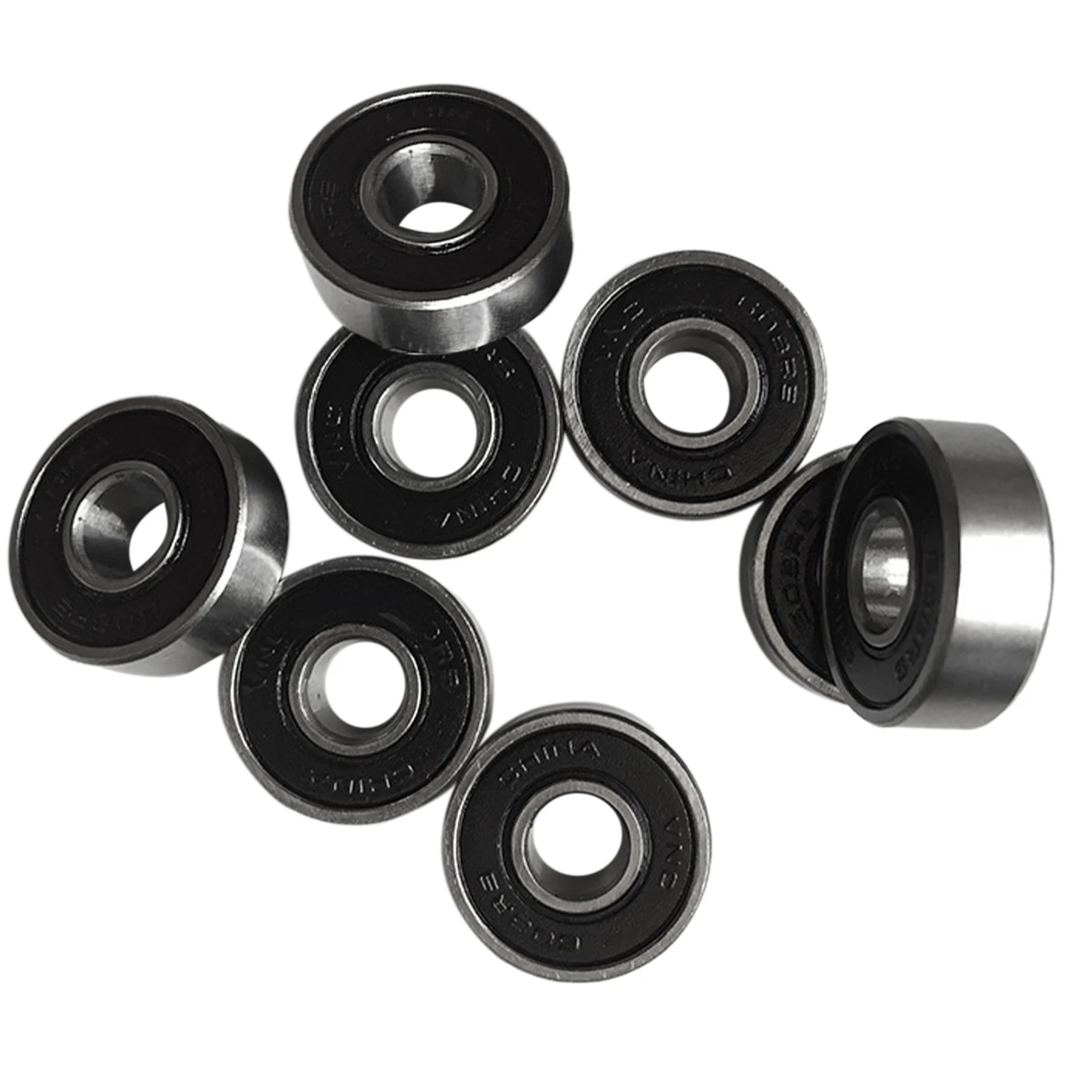 

10pcs Deep Groove Double Shielded Scooter Inline Roller Skate Skateboard Bearing High Speed Longboard Universal Ball