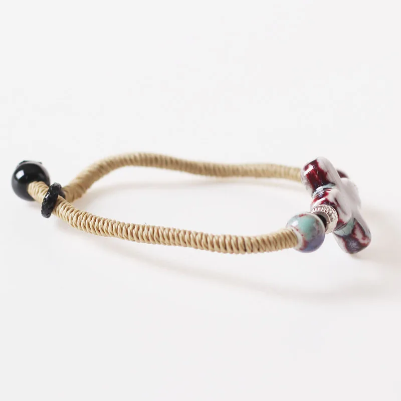 Модные очаровательные керамические разноцветные бусины в национальном стиле