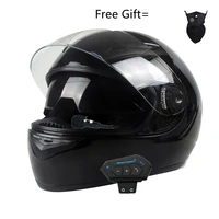 external bluetooth dot approved motorcycle bluetooth full face helmets men women racing motocross with dual visor lens capac