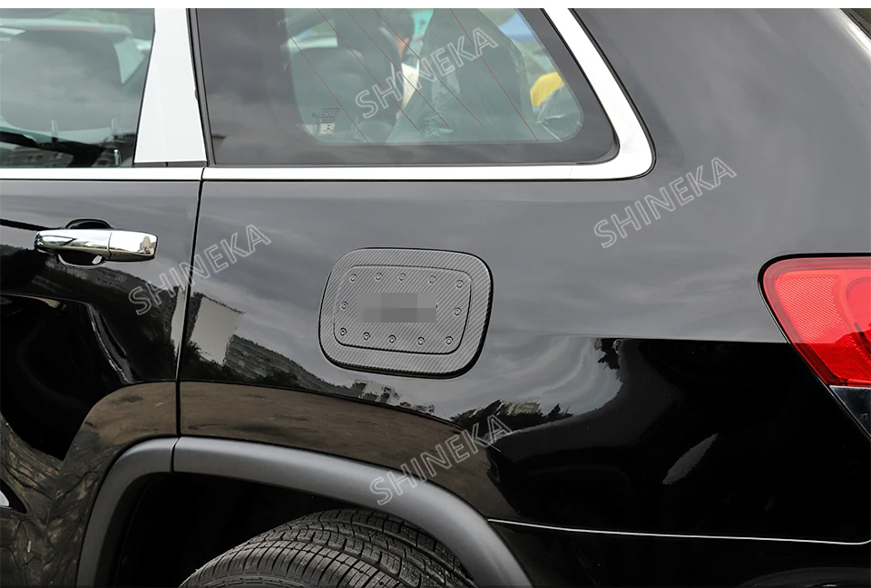 SHINEKA внешний топливный бак Чехлы для Jeep Grand Cherokee 2011+ для крышки топливного бака автомобиля наклейки аксессуары для Jeep Grand Cherokee