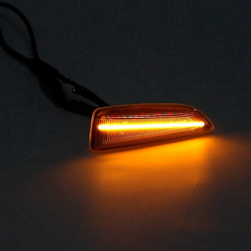 2 шт. динамический светодиодные боковые габаритные фонари 12V течет сигнала