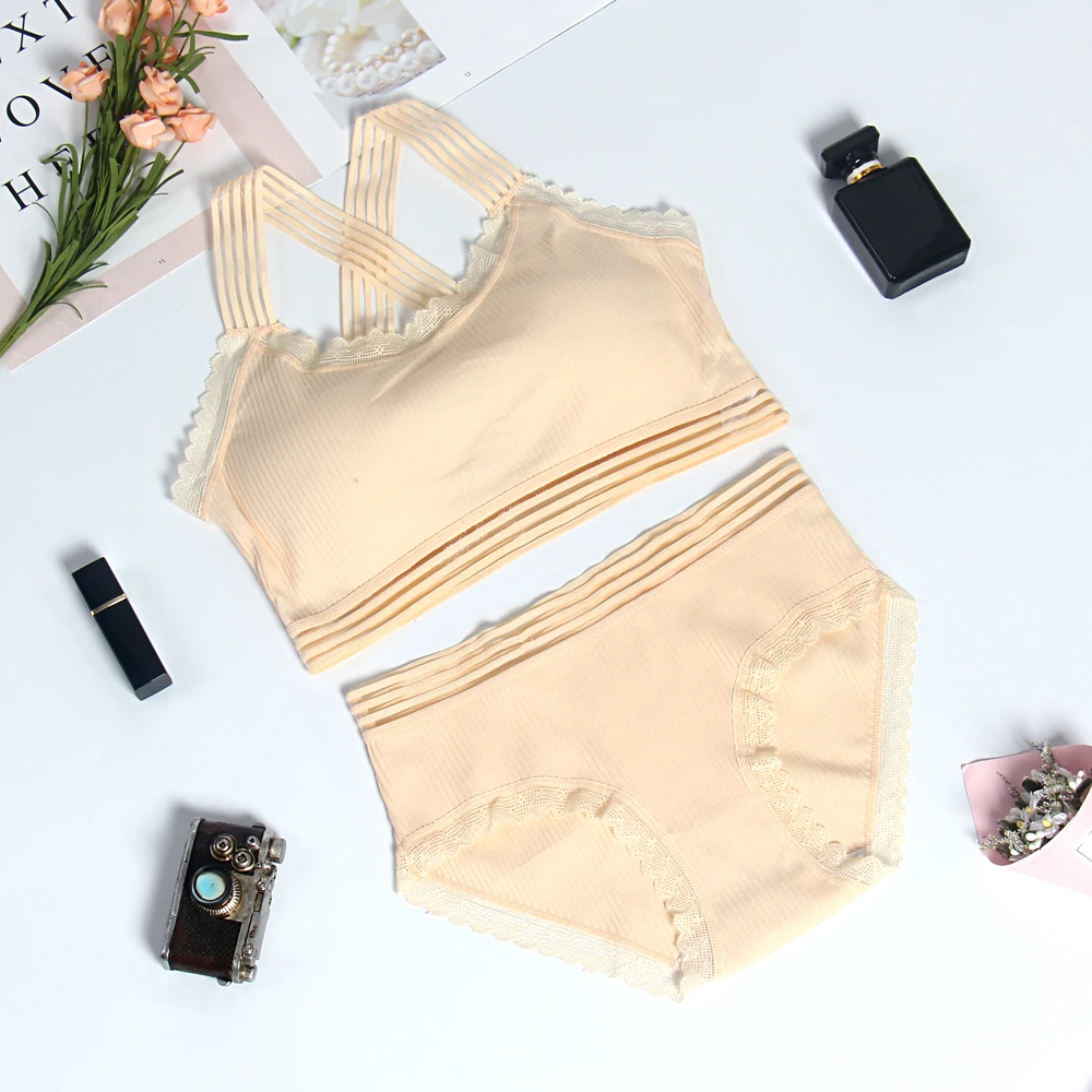 Комплект женского нижнего белья хлопковое нижнее белье для женщин бюстгальтеры
