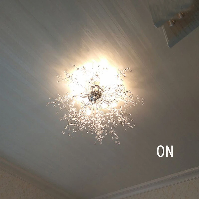 Ganeed современный имитация кристалла Acrly светодиодный G4 Celling lights 8 Arms светильник