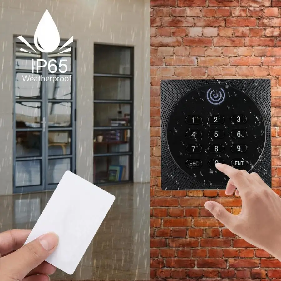 125KHz WG26 RFID Waterproof ID Password Keypad Card Reader Access Control System | Обустройство дома