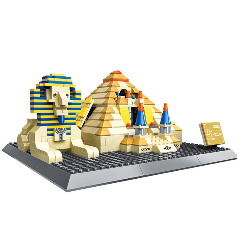 

643pcs World's Famous Classic Architecture Egyptian Pyramid Sphinx Models Building Blocks Sets Brick Toys for Boys Child's Gift