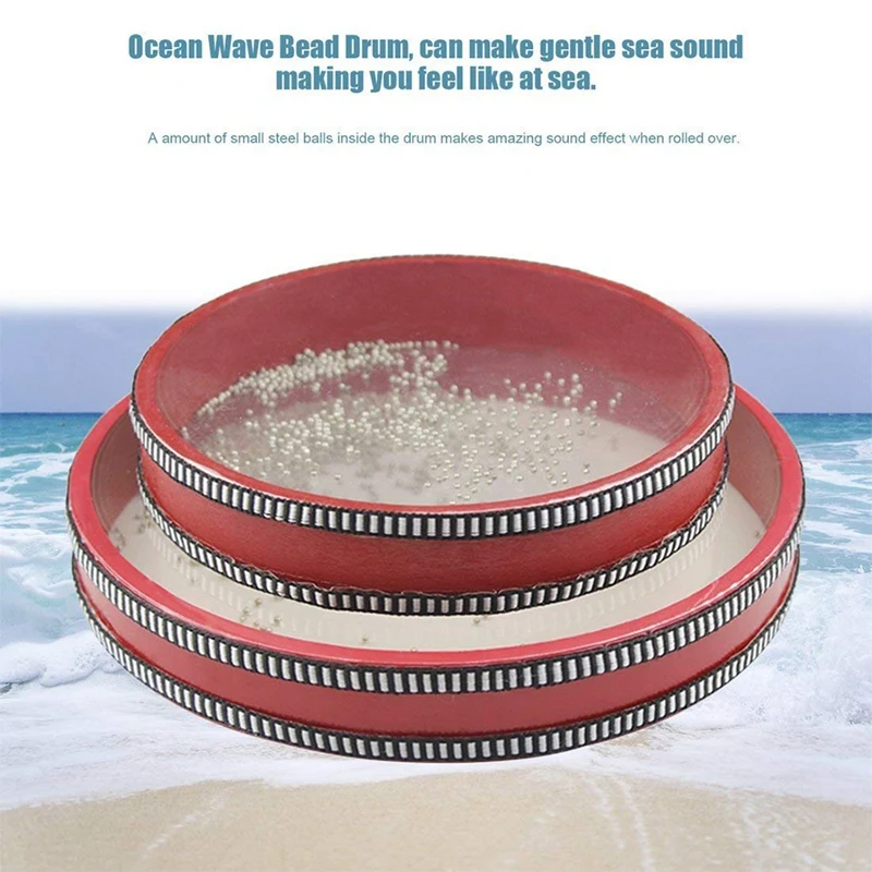 Children'S Percussion Tambourine Ocean Wave Bead Drum Sea Sound Music Instrument Toys For Baby Kid Child Early Learning | Спорт и