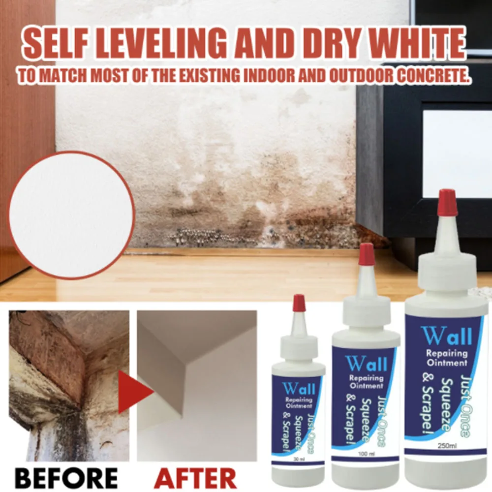 

Wall Mending Agent Wall Repair Cream Wall Crack Nail Repair Agent Walls Peeling Graffiti Gap Repair paste With Scraper