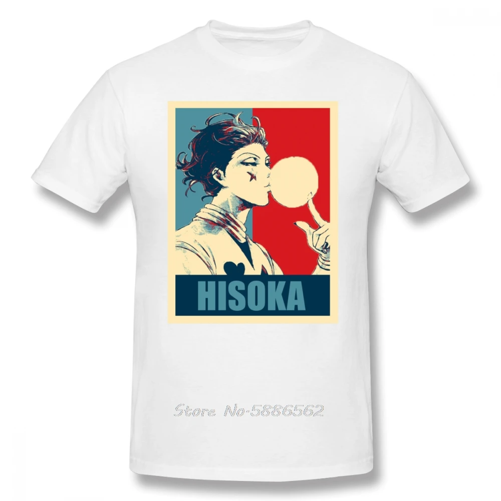 Футболка Hisoka HxH забавная хлопковая футболка большая Мужская Повседневная с