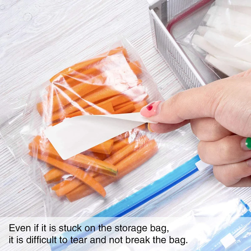 

Removable Freezer Labels 1 x 3 Inch Food Storage Stickers Refrigerator Freezer Paper Labels (Blank White)